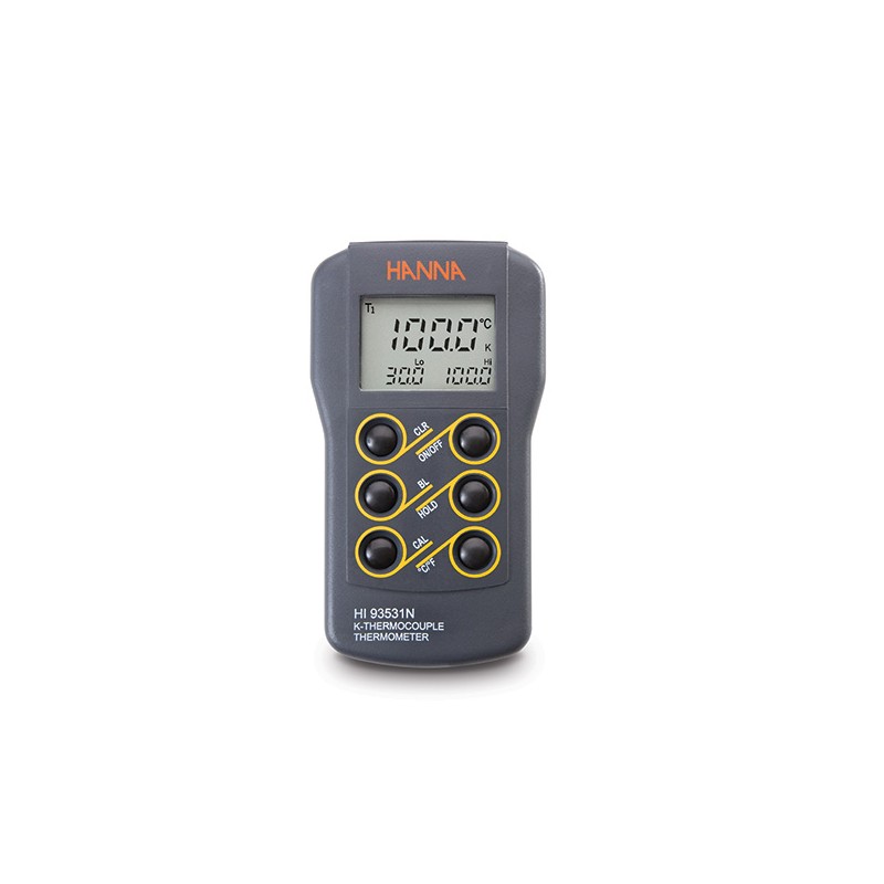 Hanna HI-93531N Waterproof K-Type Thermocouple Thermometer Hanna HI-93531N Waterproof K-Type Thermocouple Thermometer