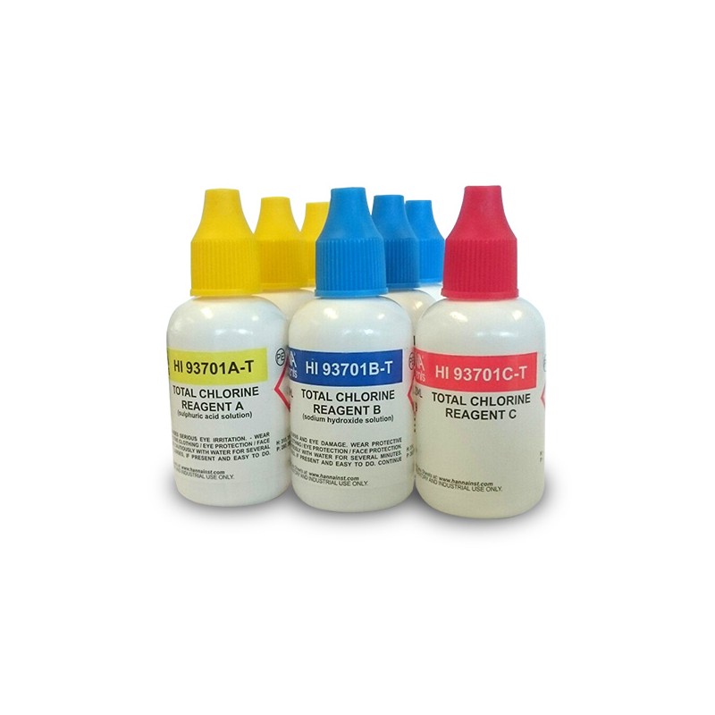 Hanna HI-93701-T Total Chlorine Liquid Reagent - 300 tests