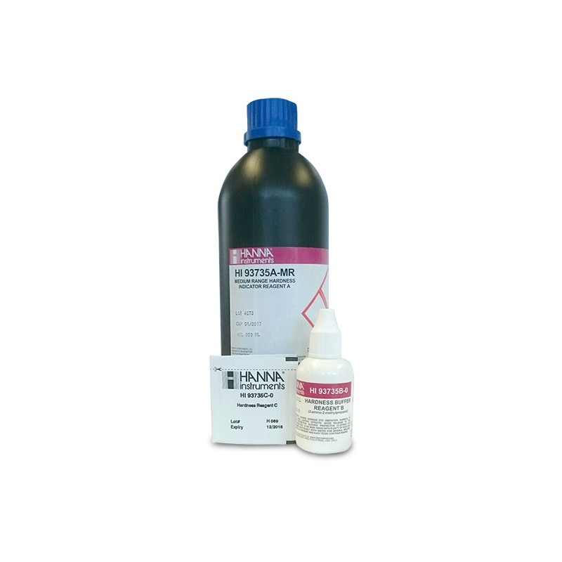 Hanna HI-93735-01 Total Hardness Medium Range Colorimetric Reagents, 100 tests Hanna HI-93735-01 Total Hardness Medium Range Colorimetric Reagents, 100 tests