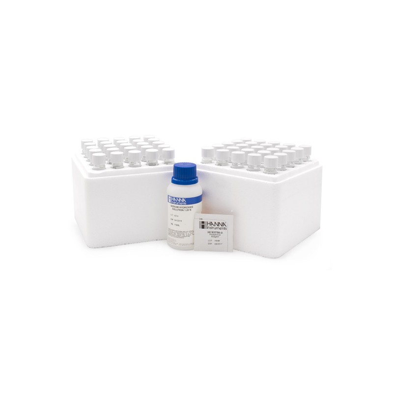 HANNA HI-94758B-50 Phosphorus Reagent, Acid-Hydrolyzable, Ascorbic Acid Method with Bar Code 