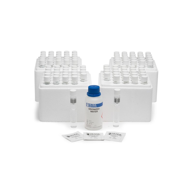 HANNA HI-94767B-50 Nitrogen Reagent, Total, High Range, Chromotropic Acid Method with Bar Code HANNA HI-94767B-50 Nitrogen Reagent, Total, High Range, Chromotropic Acid Method with Bar Code