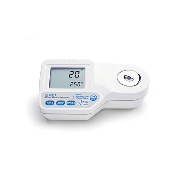 Hanna HI-96814 Refractometer for wine with Oechsei, Babo and Brix scales Hanna HI-96814 Refractometer for wine with Oechsei, Babo and Brix scales