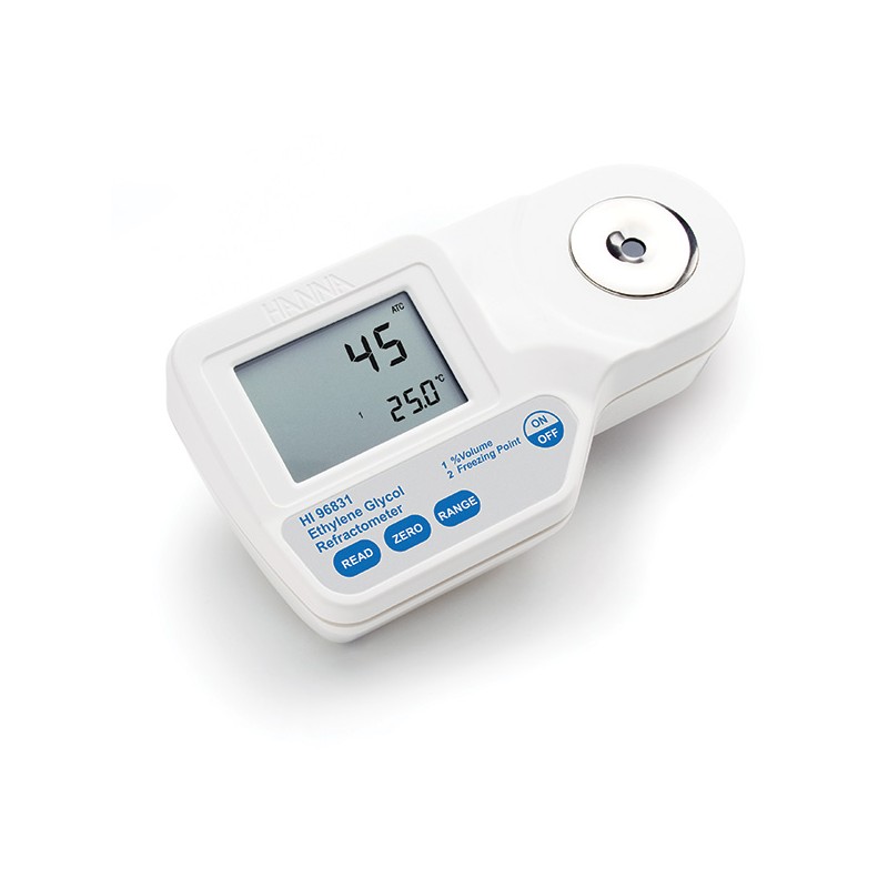 Hanna HI-96831 Digital Refractometer for Ethylene Glycol Analysis Hanna HI-96831 Digital Refractometer for Ethylene Glycol Analysis