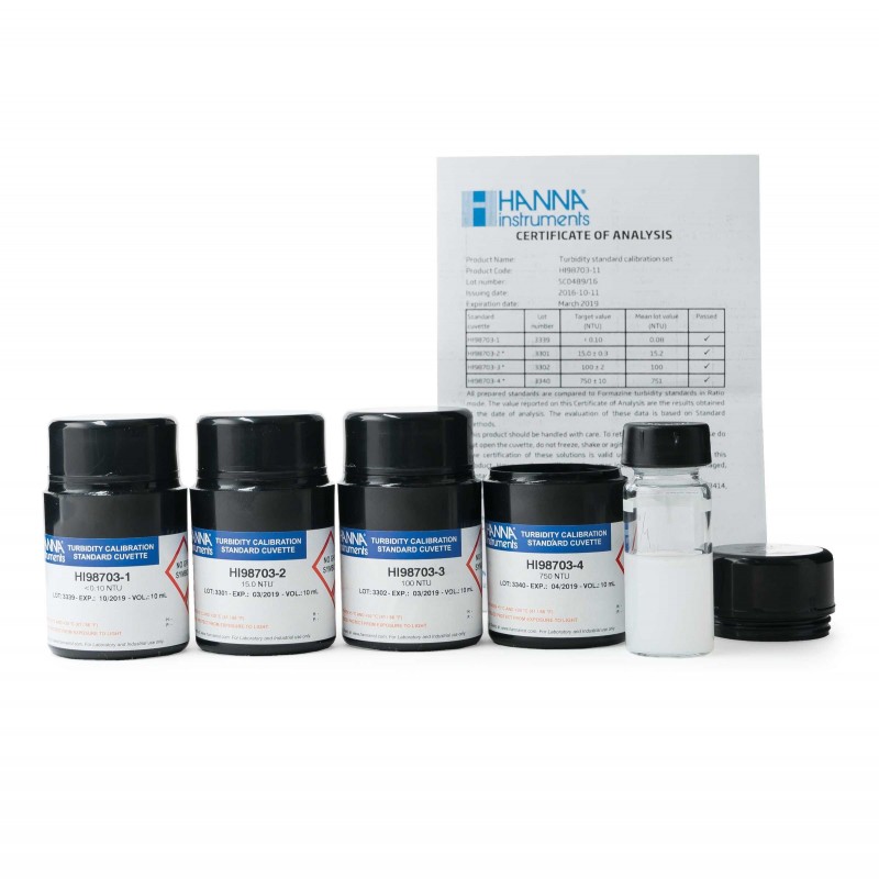 Hanna HI-98703-11 Turbidity Calibration Set for HI-98703