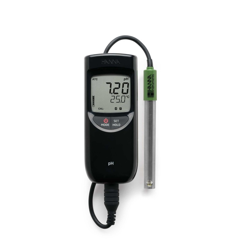 Hanna HI-991001 Extended Range pH Meter with pH electrode & °C sensor Hanna HI-991001 Extended Range pH Meter with pH electrode & °C sensor