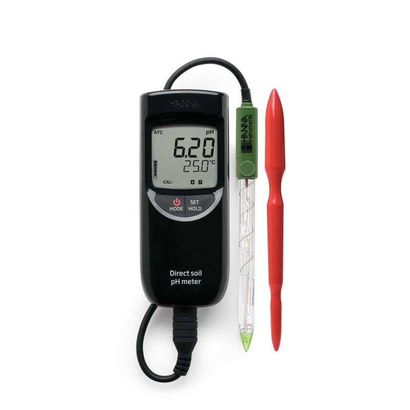 Hanna HI-99121 Waterproof pH & temperature meter for direct measurement in soil Hanna HI-99121 Waterproof pH & temperature meter for direct measurement in soil