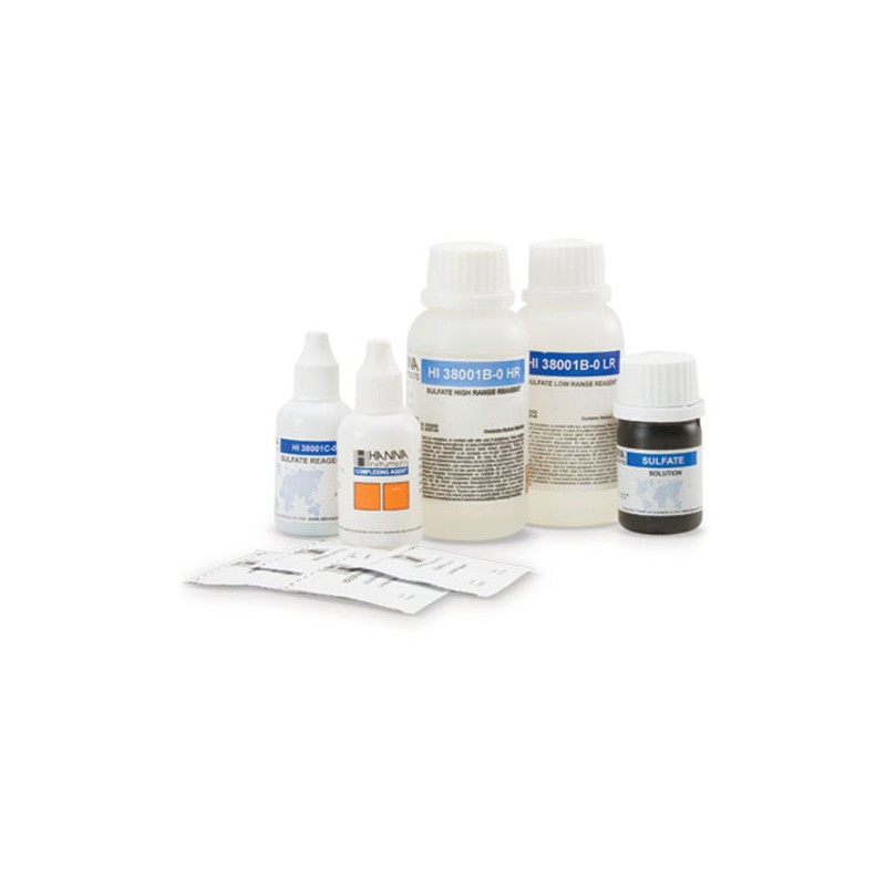 Hanna HI-38001-10 Sulphate LR / HR, barium chloride method Hanna HI-38001-10 Sulphate LR / HR, barium chloride method