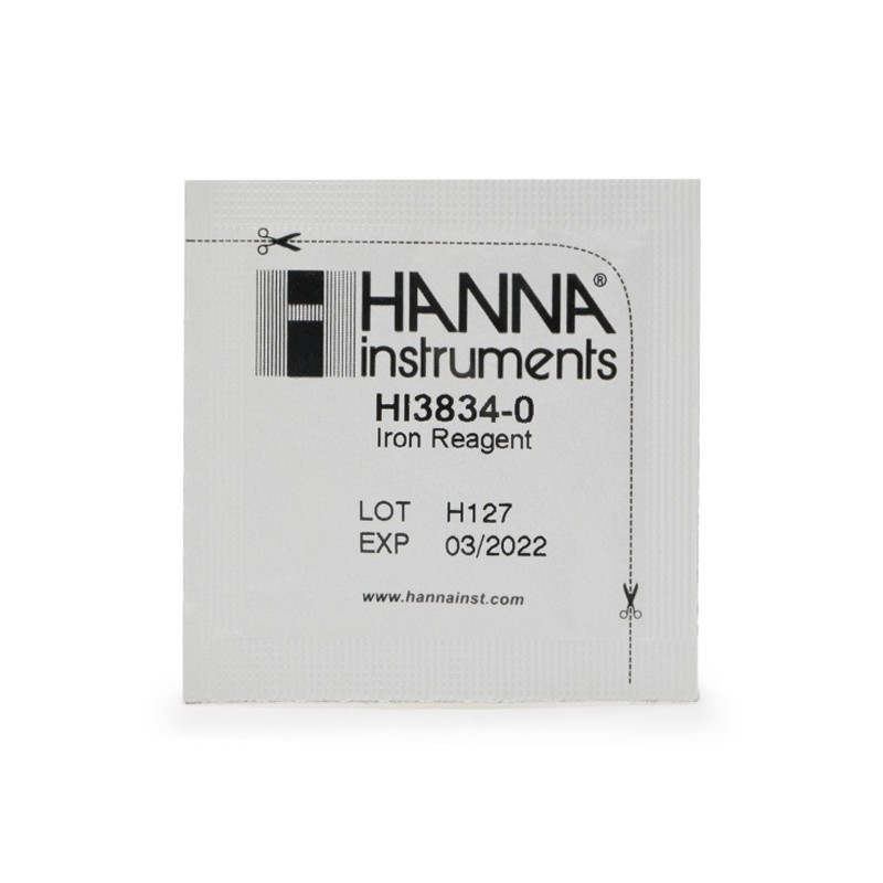 HANNA HI-38039-100 Iron, (Fe2+ & Fe3+) - Range (0.00-1.00 mg/L) HANNA HI-38039-100 Iron, (Fe2+ & Fe3+) - Range (0.00-1.00 mg/L)
