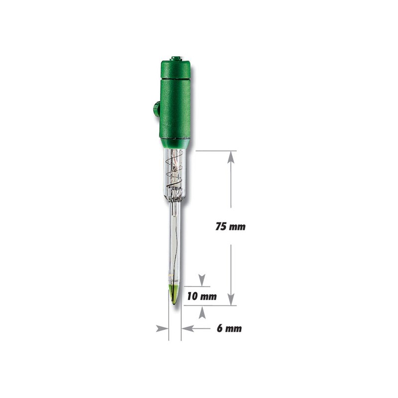 Hanna HI-2031B Glass Body Refill Spear pH Electrode for Dairy