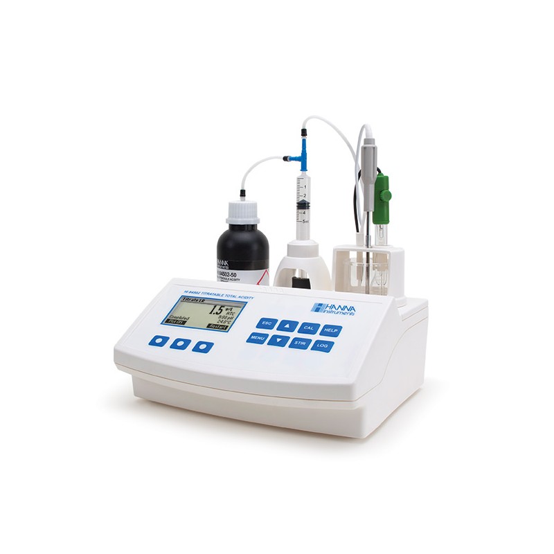 Hanna HI-84502-02 Titratable Acidity Mini Titrator for Wine Analysis Hanna HI-84502-02 Titratable Acidity Mini Titrator for Wine Analysis