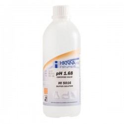 HANNA HI-5016 pH 1.68, Technical Buffer Solutions, 500ml +/- 0.01 pH & Certificate 