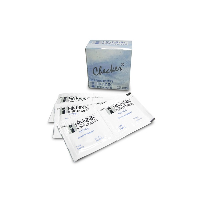 HANNA HI-716-25 Bromine Checker Reagents, 25 tests HANNA HI-716-25 Bromine Checker Reagents, 25 tests
