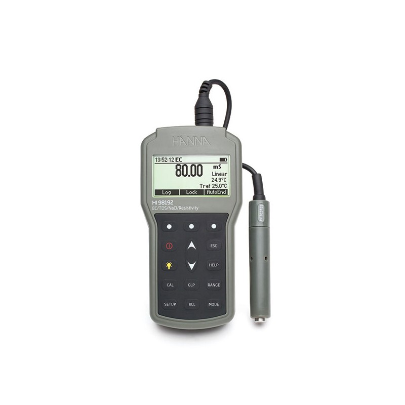 HANNA HI-98192 Professional Waterproof EC/TDS/Resistivity/Salinity Meter