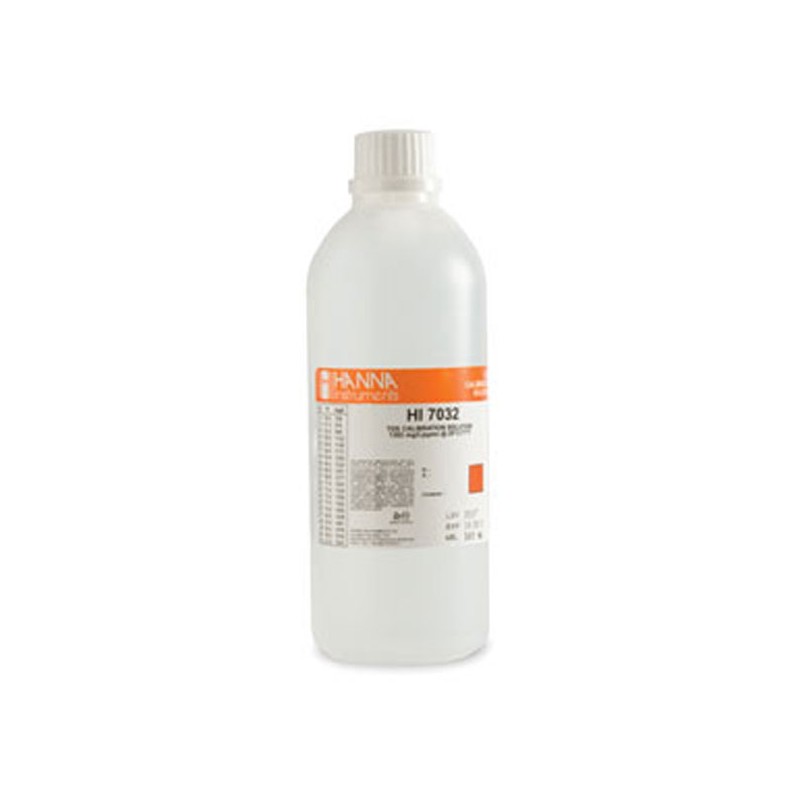 Hanna HI-7032L 1382ppm TDS Solution, 500mL Hanna HI-7032L 1382ppm TDS Solution, 500mL