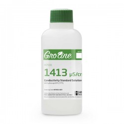 Hanna HI-7031-023 GroLine 1413 µS/cm Conductivity Standard with Certificate, 230mL