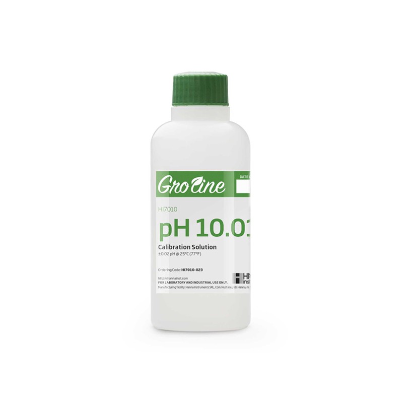 Hanna HI-7010-023 GroLine pH 10.01 Calibration Buffer, 230 mL Hanna HI-7010-023 GroLine pH 10.01 Calibration Buffer, 230 mL