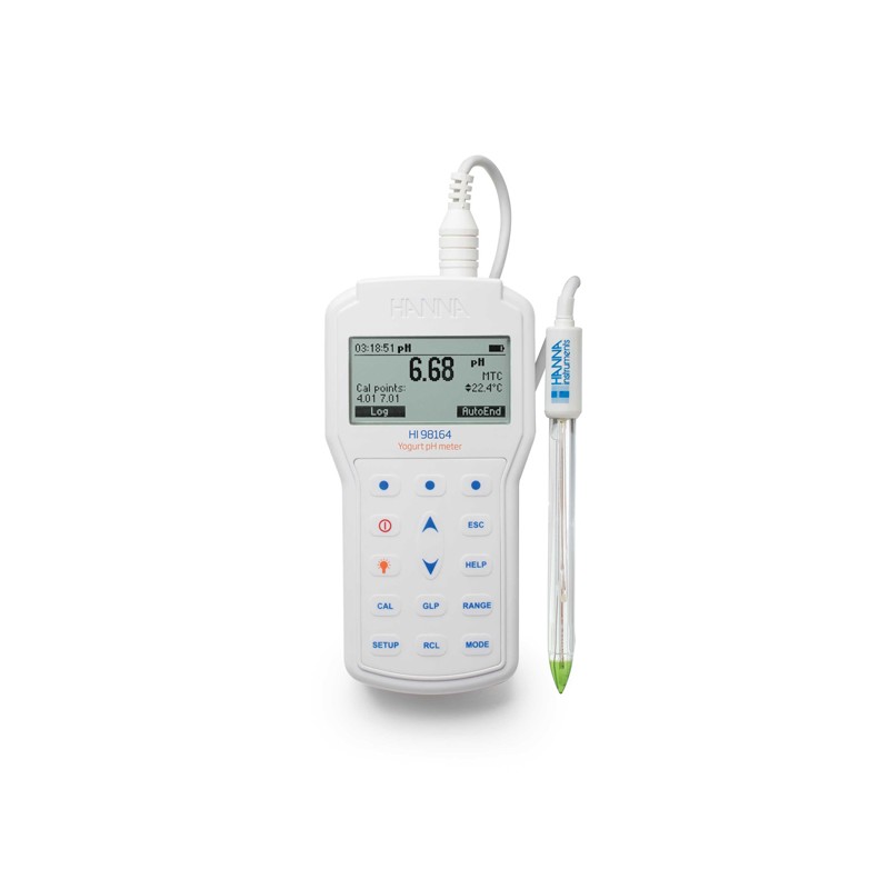 Hanna HI-98164 Portable pH meter for Yogurt Hanna HI-98164 Portable pH meter for Yogurt