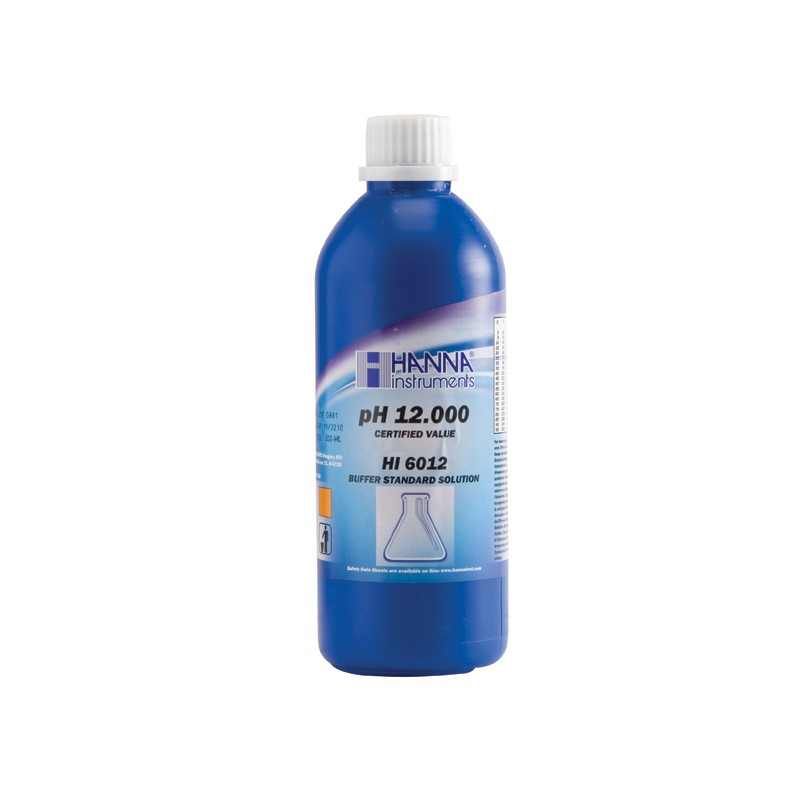 Hanna HI-6012 pH12.000 Millesimal Buffer Solution, 500ml Hanna HI-6012 pH12.000 Millesimal Buffer Solution, 500ml