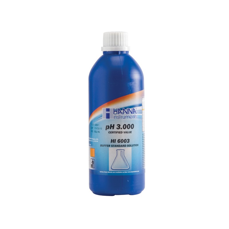Hanna HI-6003 pH3.000 Millesimal Buffer Solution 500ml