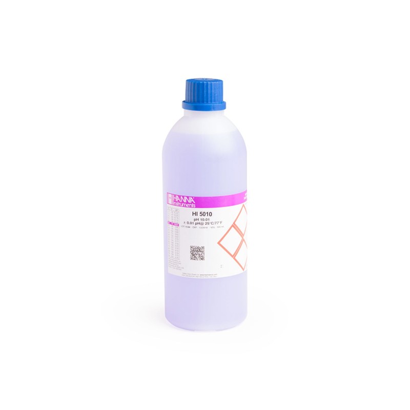 HANNA HI-5010-V pH10.01 Technical Buffer Solution, 500ml (colour-coded bottle) HANNA HI-5010-V pH10.01 Technical Buffer Solution, 500ml (colour-coded bottle)
