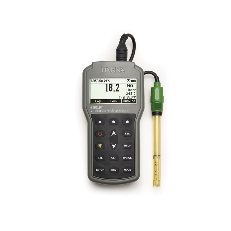 HANNA HI-98197 Professional Waterproof Meter for Ultrapure Water HANNA HI-98197 Professional Waterproof Meter for Ultrapure Water