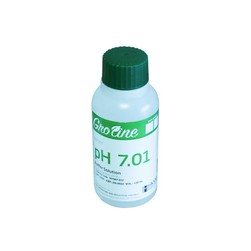 Hanna HI-7007-012 GroLine Calibration Solution pH 7.01, 120ml 