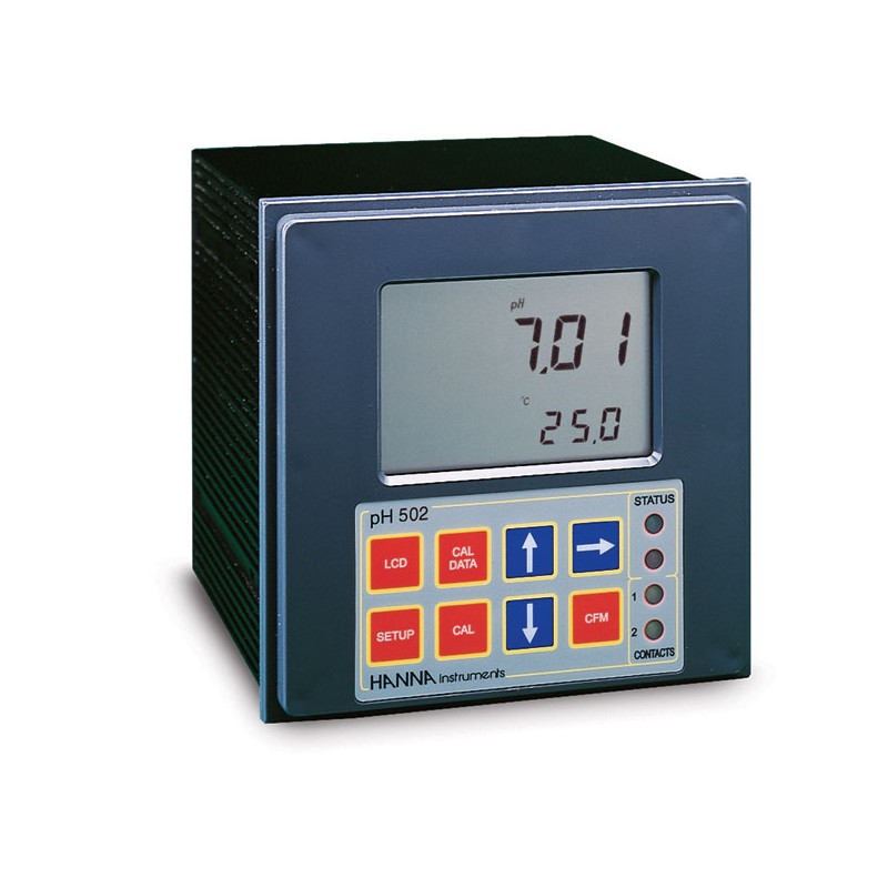 HANNA pH502421-2 pH Controller w/SSR 2 SP, ON/OFF, PID, analog output