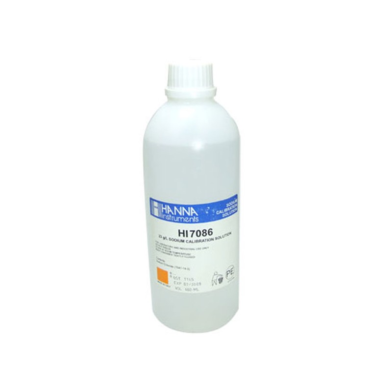 Hanna HI-7086L 23g/L sodium standard solution, 500ml bottle Hanna HI-7086L 23g/L sodium standard solution, 500ml bottle