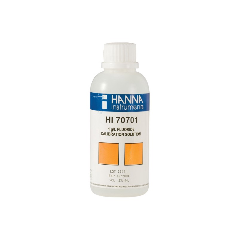 Hanna HI-70701M Fluoride Standard Solution - 1g/L, 230ml