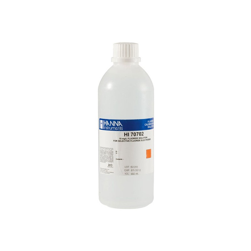 Hanna HI-70702L Standard solution at 10 mg/L F- Hanna HI-70702L Standard solution at 10 mg/L F-