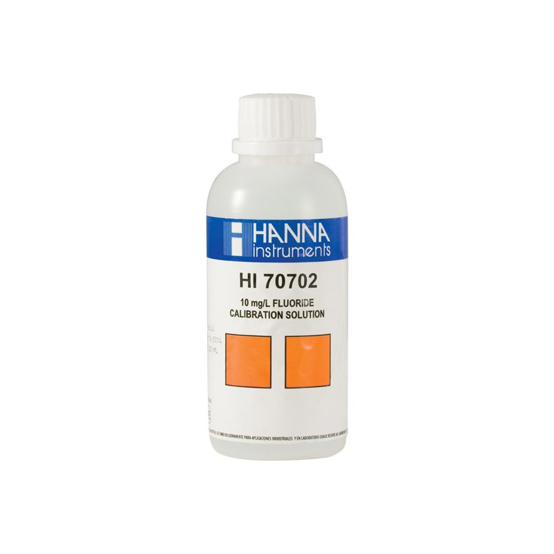 Hanna HI-70702M 10 mg/L Fluoride Standard, 230ml Hanna HI-70702M 10 mg/L Fluoride Standard, 230ml