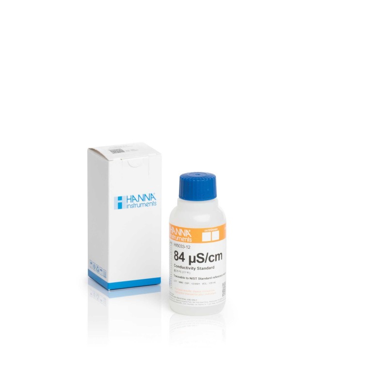 HI-5033-12 Conductivity Standard 84 µS/cm, 120ml bottle HI-5033-12 Conductivity Standard 84 µS/cm, 120ml bottle