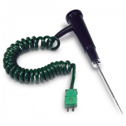 Hanna HI-766C1 Ultra-Fast K-type thermocouple penetration probe, 95 mm x 1.6 mm