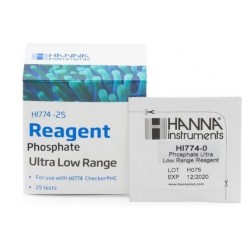 Hanna HI-774-25 Reagents for the HI-774 Marine phosphate ULR Checker HC Colorimeter, 25 tests