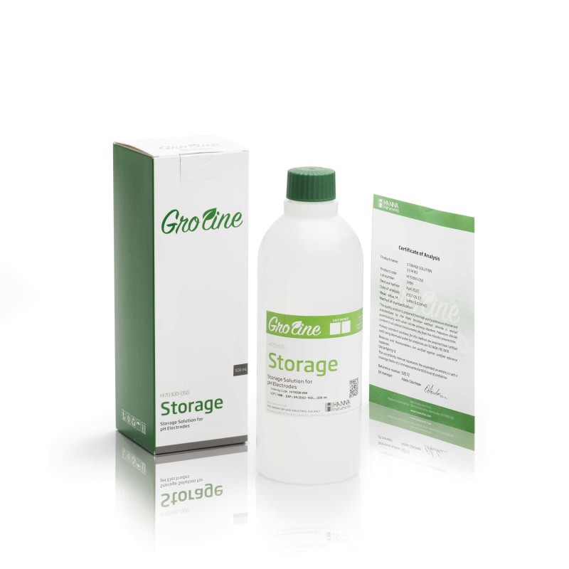 HI-70300-050 Groline Storage solution for pH and ORP electrodes, 500ml HI-70300-050 Groline Storage solution for pH and ORP electrodes, 500ml