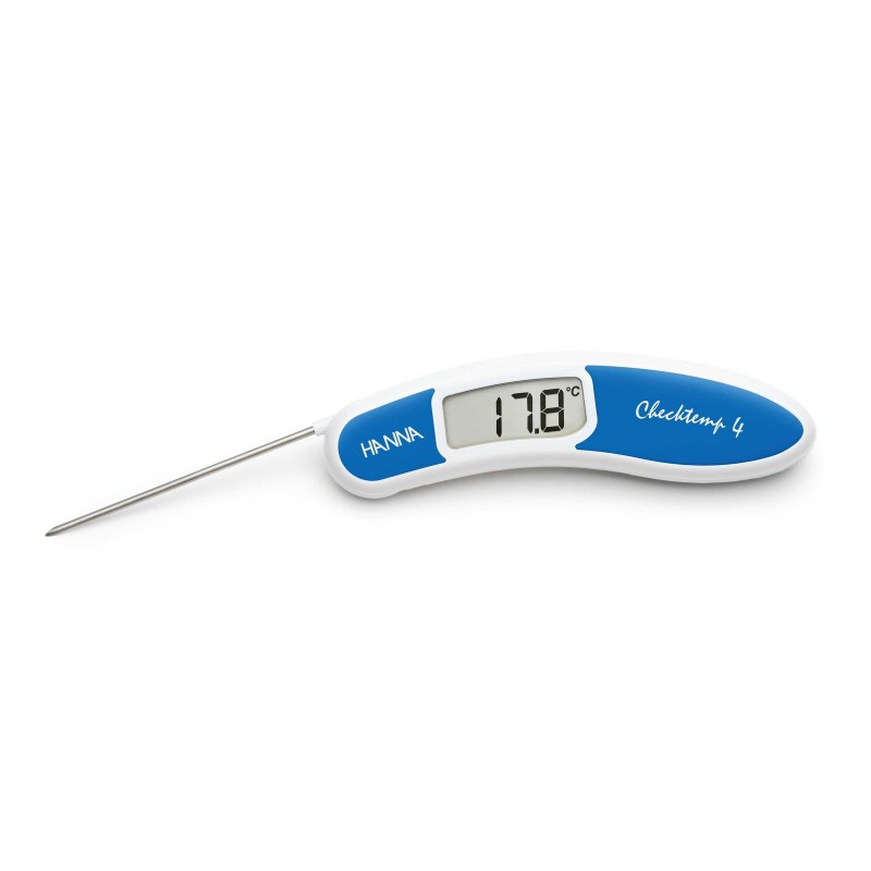High accuracy blue folding thermometer for raw fish - Checktemp4 High accuracy blue folding thermometer for raw fish - Checktemp4
