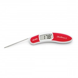 High accuracy red folding thermometer for raw meat - Checktemp4