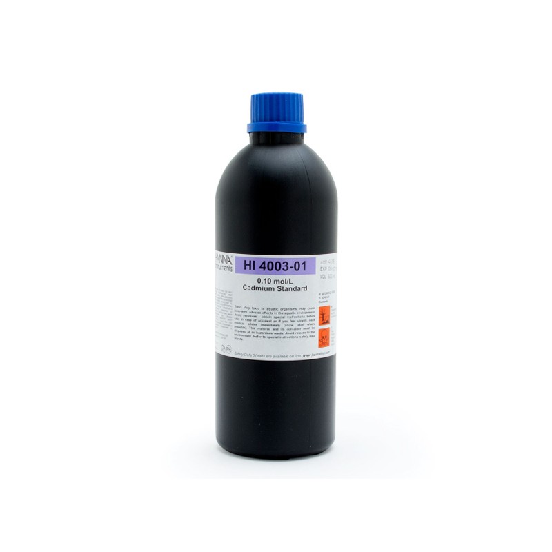HANNA HI-4003-01 0.1 M Cadmium Standard, 500 mL HANNA HI-4003-01 0.1 M Cadmium Standard, 500 mL
