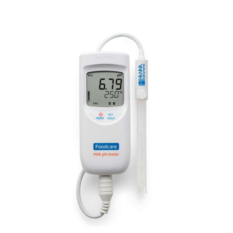 HI-99162 Portable pH/Temperature Meter for Milk Analysis