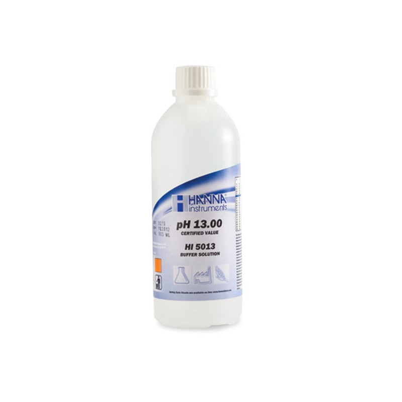 Hanna HI-5013 13.00 pH Technical Buffer Solution (±0.01 pH), 500ml Hanna HI-5013 13.00 pH Technical Buffer Solution (±0.01 pH), 500ml