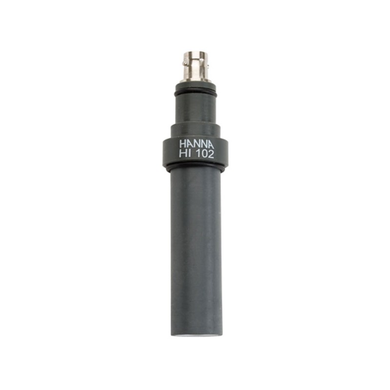 Hanna HI-102 In-line pH electrode with PVC body and BNC connector