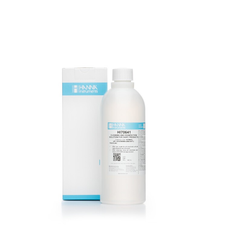 Hanna HI-70641L Electrode Cleaning Solution for Dairy Products Hanna HI-70641L Electrode Cleaning Solution for Dairy Products