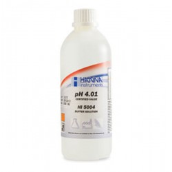 Hanna HI-5004 pH 4.01 Technical Buffer solution, 500ml +/- 0.01 pH, plus certificate