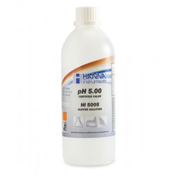 Hanna HI-5005 pH 5.00 Technical Buffer Solution, 500ml, +/- 0.01 pH, box & certificate 