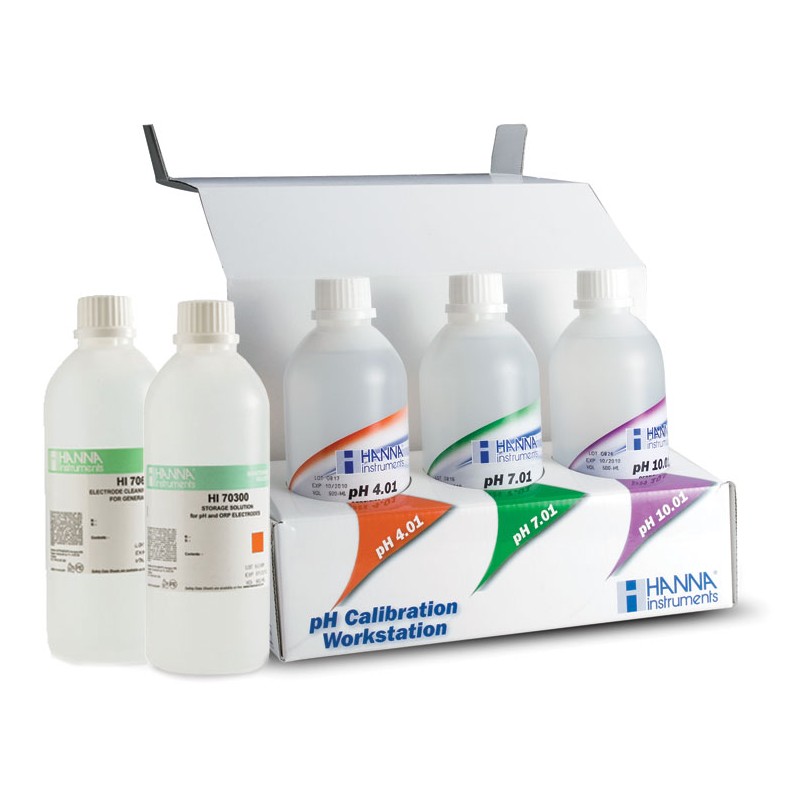 Hanna HI-54710-11 Combination pH Buffer Solution Kit Hanna HI-54710-11 Combination pH Buffer Solution Kit