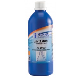 Hanna HI-6002 pH 2.000 Millesimal Buffer Solution, (1) 500 mL bottle