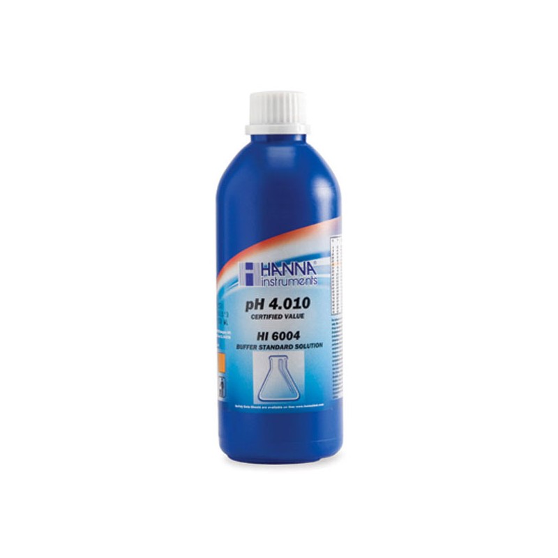 Hanna HI-6004-01 pH 4.010 Millesimal Buffer Solution (±0.002 pH), 1 Litre Hanna HI-6004-01 pH 4.010 Millesimal Buffer Solution (±0.002 pH), 1 Litre