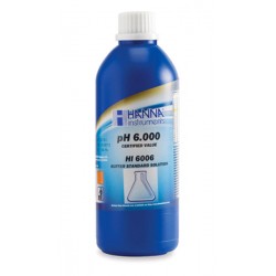 Hanna HI-6006 pH 6.000 Millesimal Buffer Solution (±0.002 pH), 500ml 