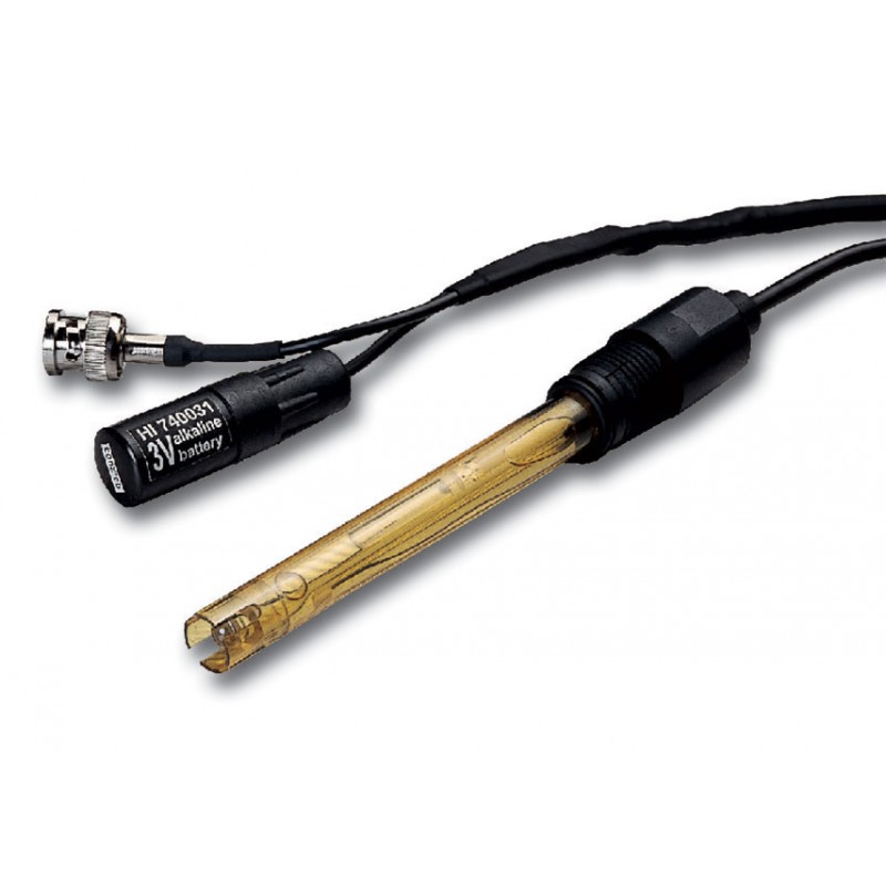 Hanna HI-6493005 AmpHel® ORP Electrode with Replaceable Battery Hanna HI-6493005 AmpHel® ORP Electrode with Replaceable Battery