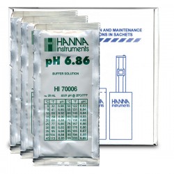 Hanna HI-70006P pH 6.86 Buffer Sachets, 25 x 20 mL sachets